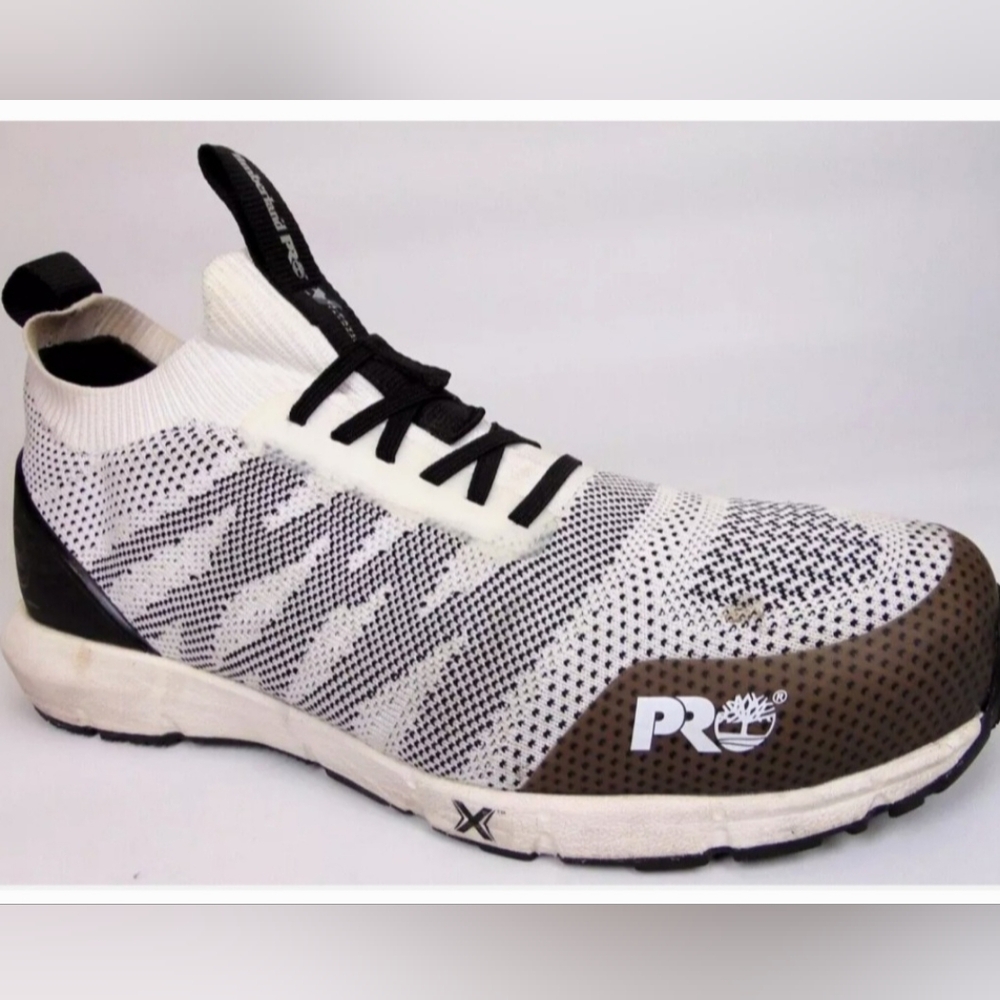 Timberland PRO Men's Radius Knit Slip-On Safety Toe Work Sneaker Size 10W GUC